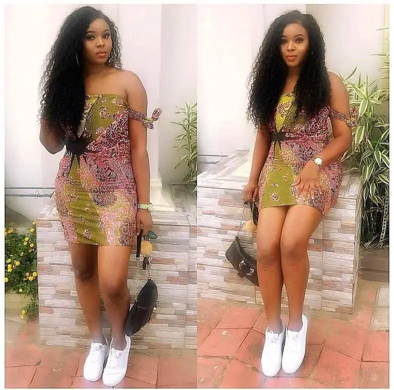 Ankara dresses with sneakers online